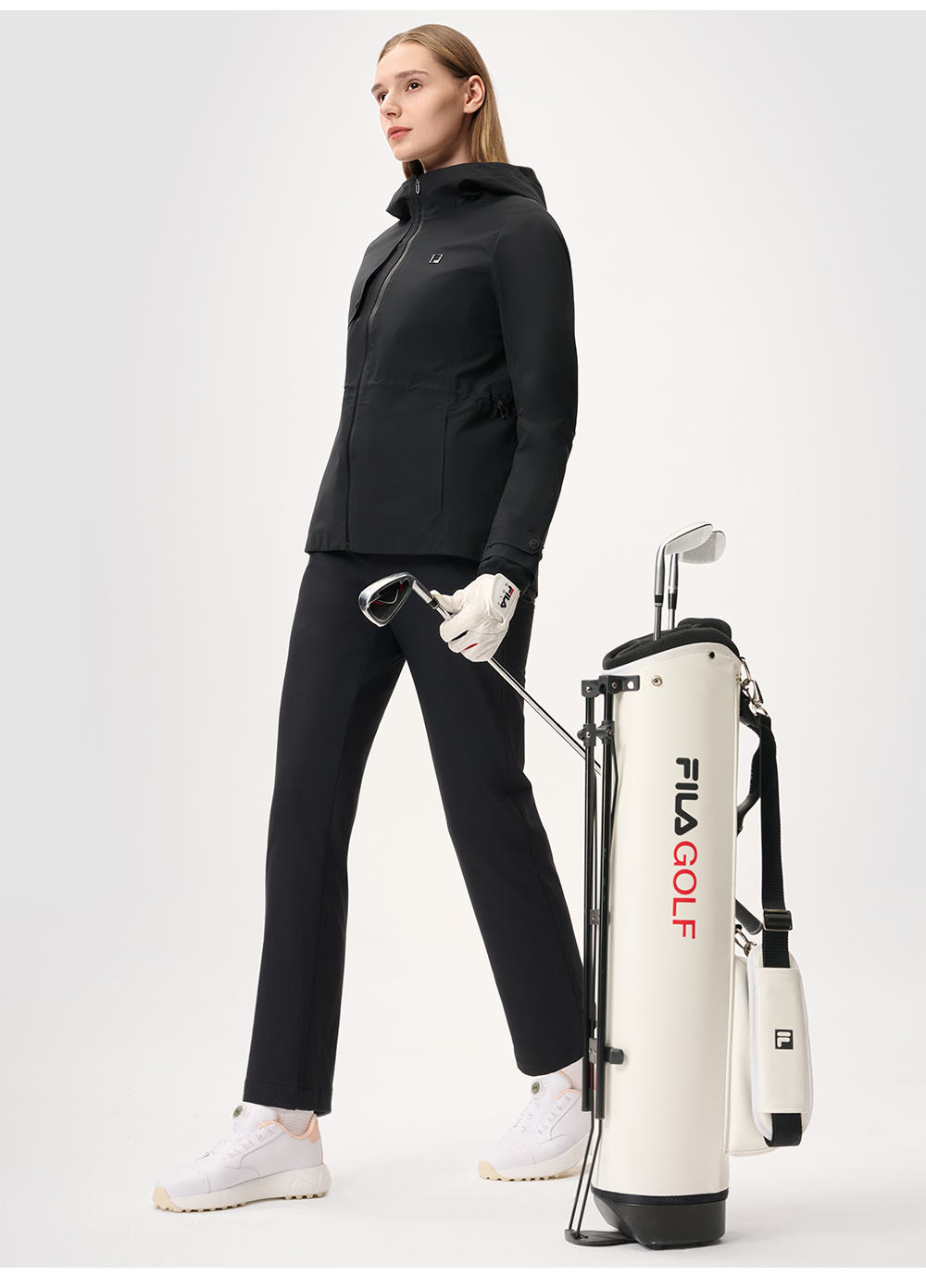 FILA CORE ATHLETICS GOLF BTB LUXURY CLASISSANCE Women 2-piece Top (Black)