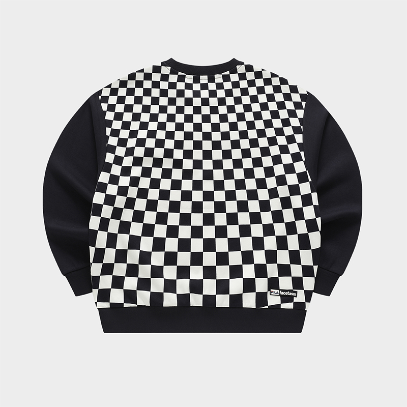 FILA FUSION x FACETASM Men's Pullover Sweater in Ash
