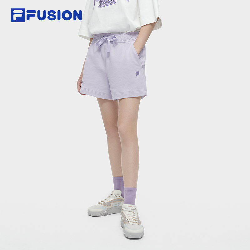 FILA FUSION BASKETBALL INLINE UNIFORM Women's Cotton Shorts (White / Violet)