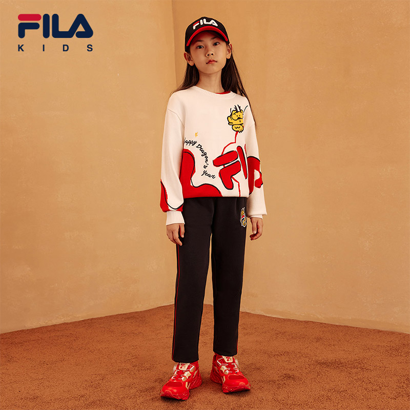 FILA KIDS ORIGINALE Girl's Knit Pants in Navy