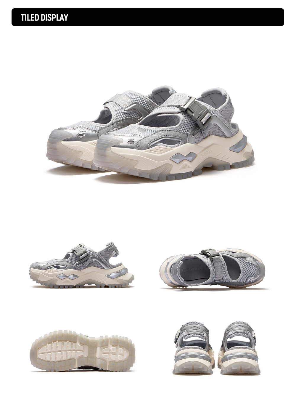 [NEW] FILA FUSION BIANCO SANDALS Women Sandal (Silve/Yellow-Green)