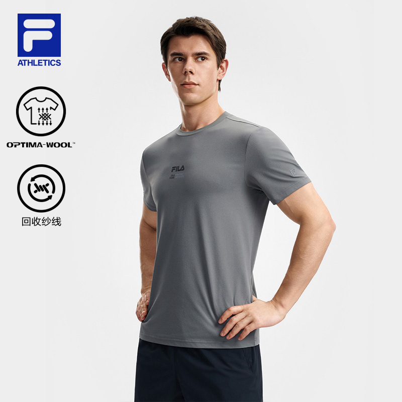 FILA CORE Men FITNESS Knit Short Sleeve Tee