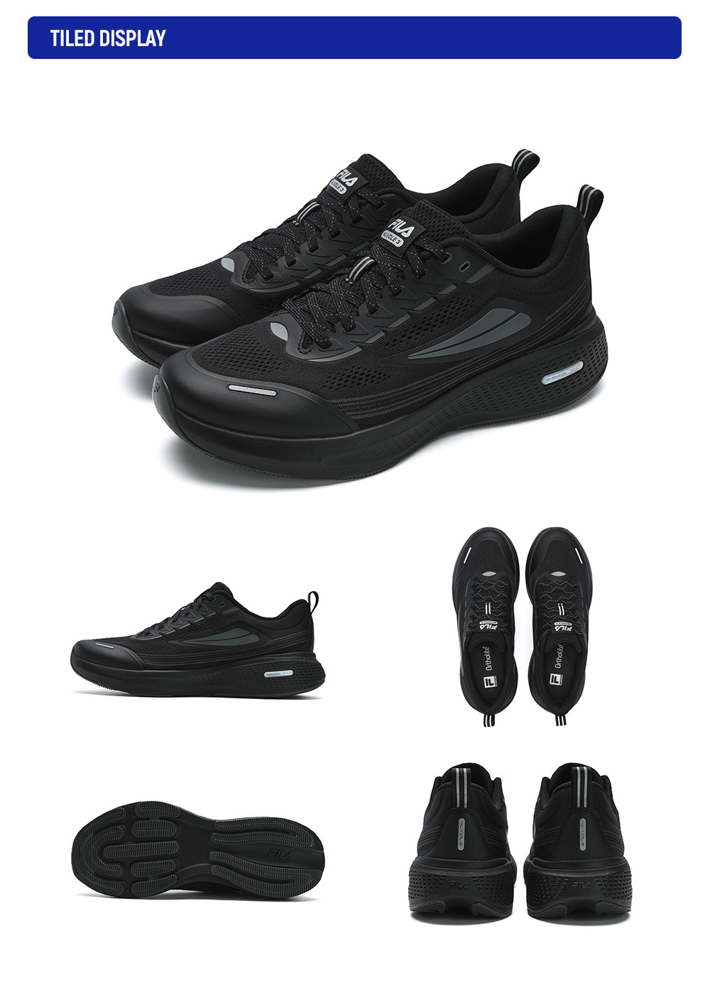 FILA CORE ATHLETICS NUVOLE 3 RUN Men Sneakers (Black / White)