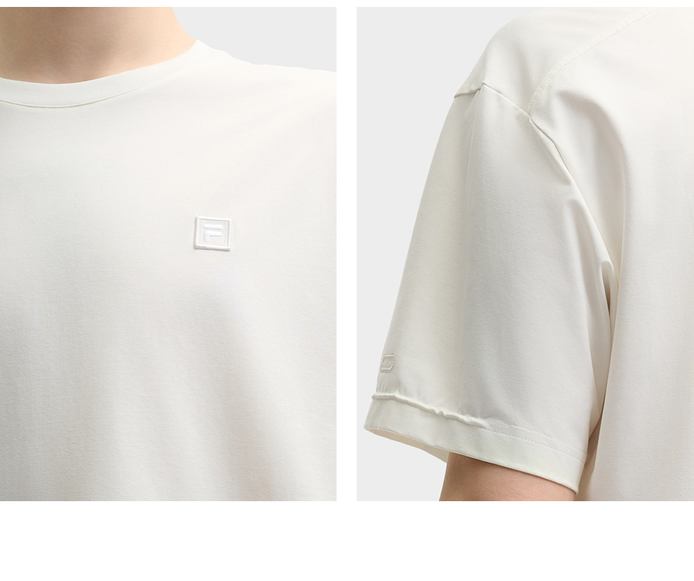 FILA CORE LIFESTYLE MILANO LUXURY CAFFE / FLAT WHITE Men Short Sleeves T-Shirt (Black / White)
