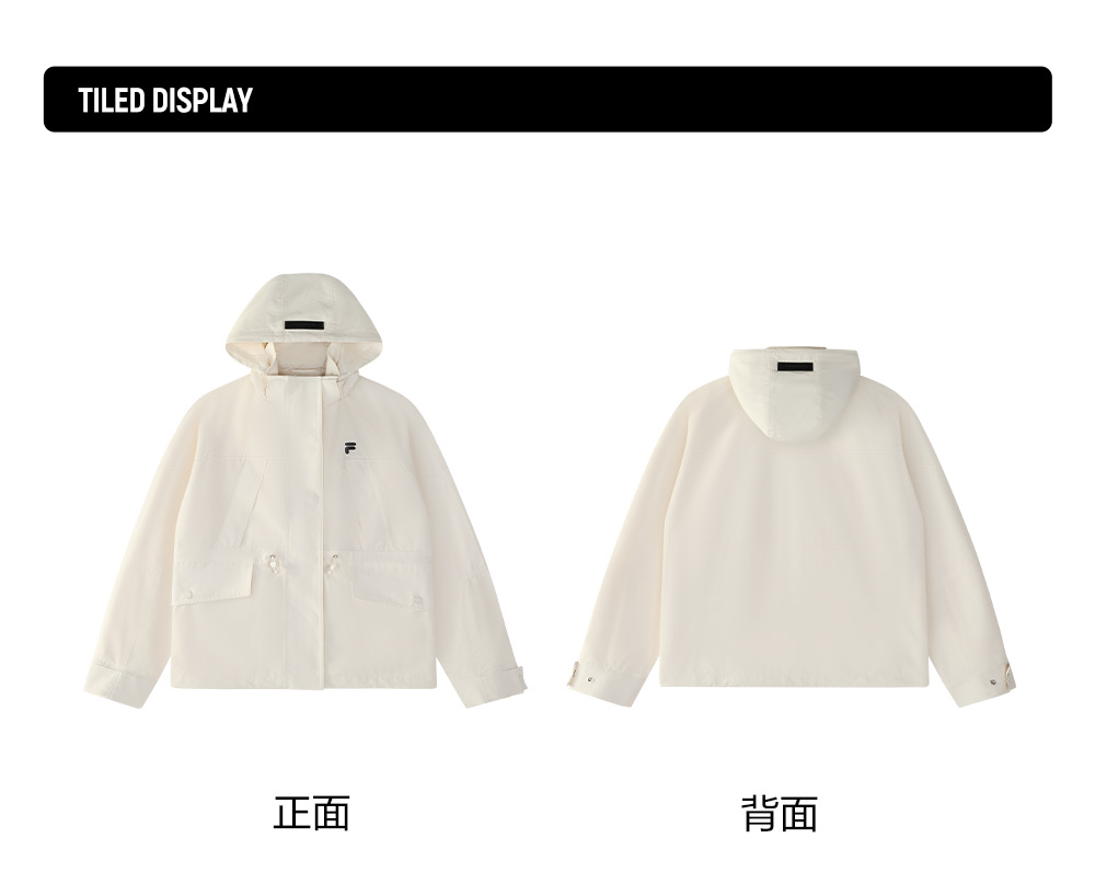 FILA FUSION INLINE FUSION LIFE X FUSIONEER FIELD OF CLASSIC Women Woven Jacket (White)
