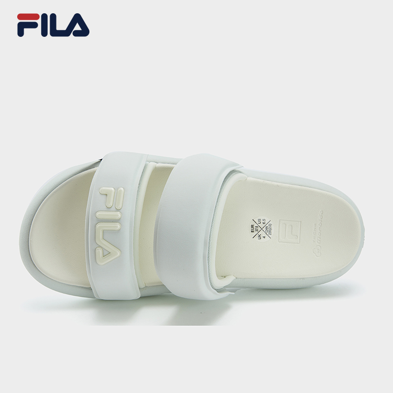 FILA CORE DONUT FASHION MODERNO Women's Slippers (Multi-Colors Available: White/Cream-White/Green)