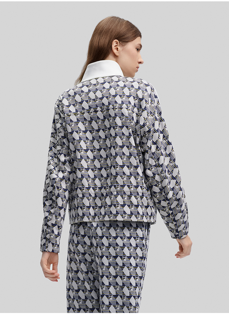 FILA CORE LIFESTYLE FILA EMERALD CHEVAL BLANC COURCHEVEL Women Jacket (Full Print)