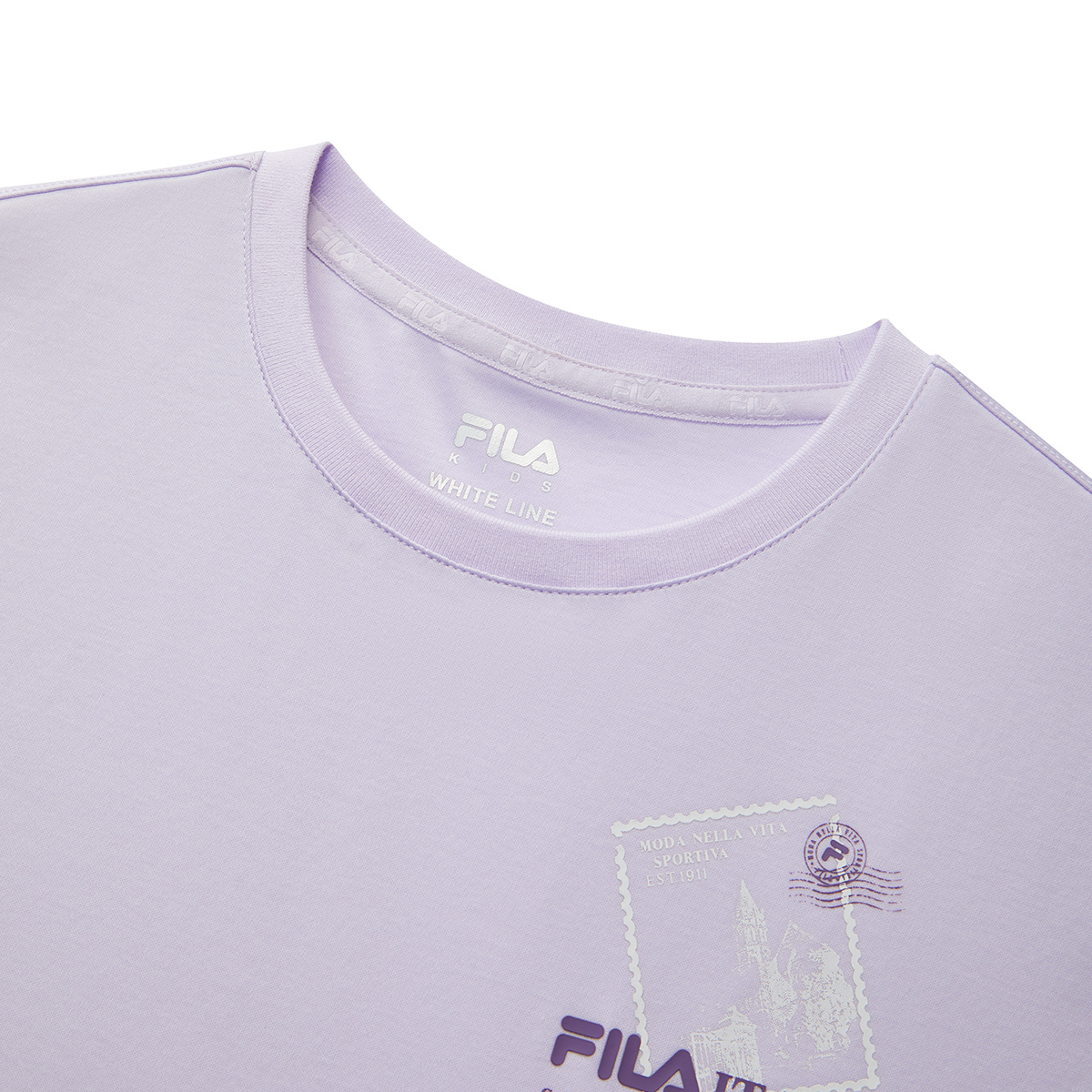 FILA KIDS WHITE LINE Girls Short Sleeves T-Shirt