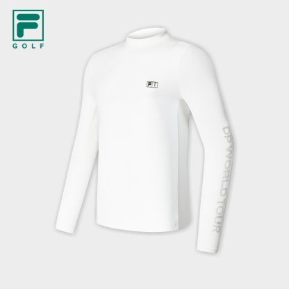 FILA CORE ATHLETICS GOLF Mens Long Sleeve Tee in White