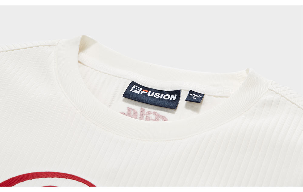 FILA FUSION INLINE CATEGORY CLUB SHORT SLEEVE TSHIRT Women Short Sleeves T-Shirt (Black / White)