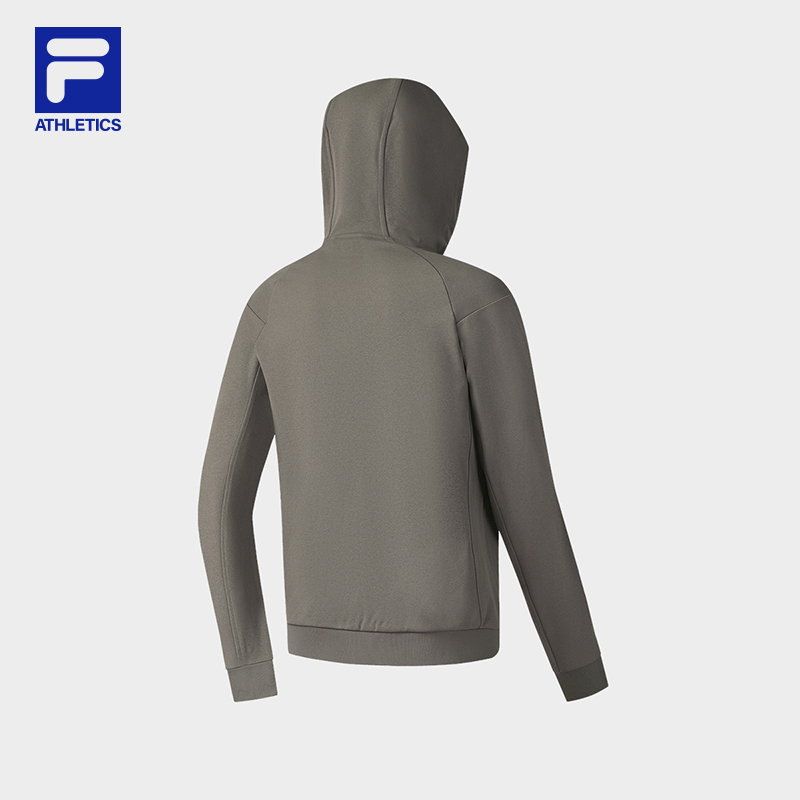 FILA CORE ATHLETICS FITNESS BLACK Men Knit Jacket (Brown)