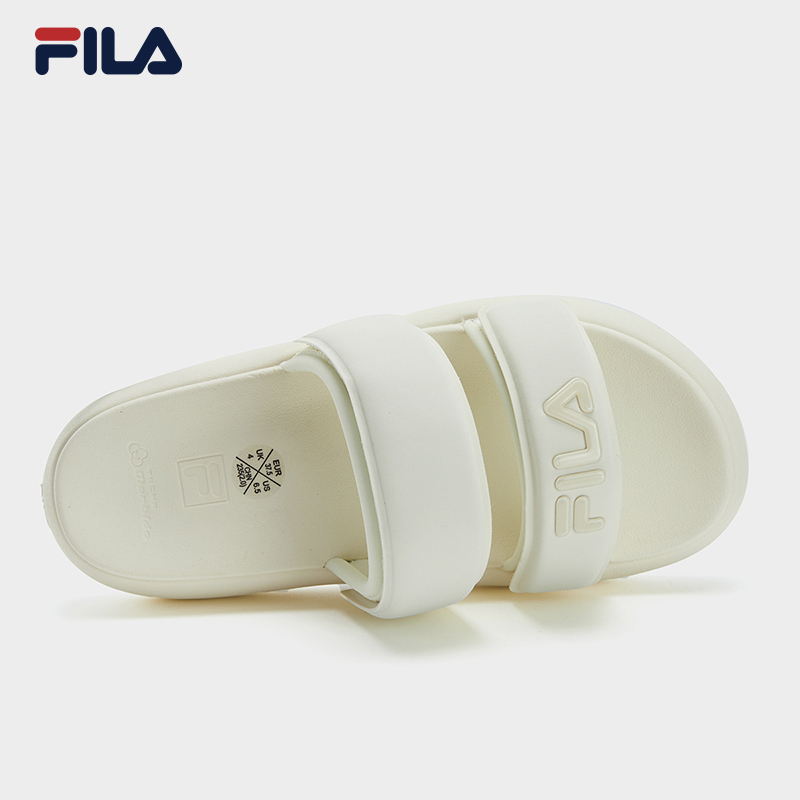FILA CORE DONUT FASHION MODERNO Women's Slippers (Multi-Colors Available: White/Cream-White/Green)
