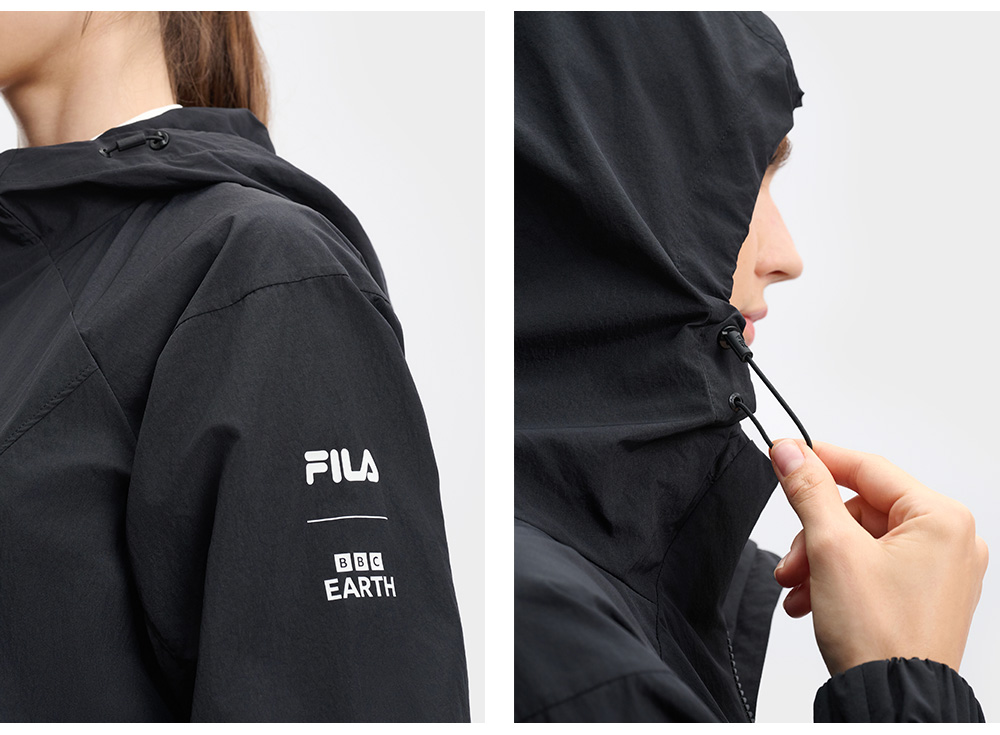 FILA CORE ATHLETICS EXPLORE NATURE'S WONDER Women Woven Top (Black)