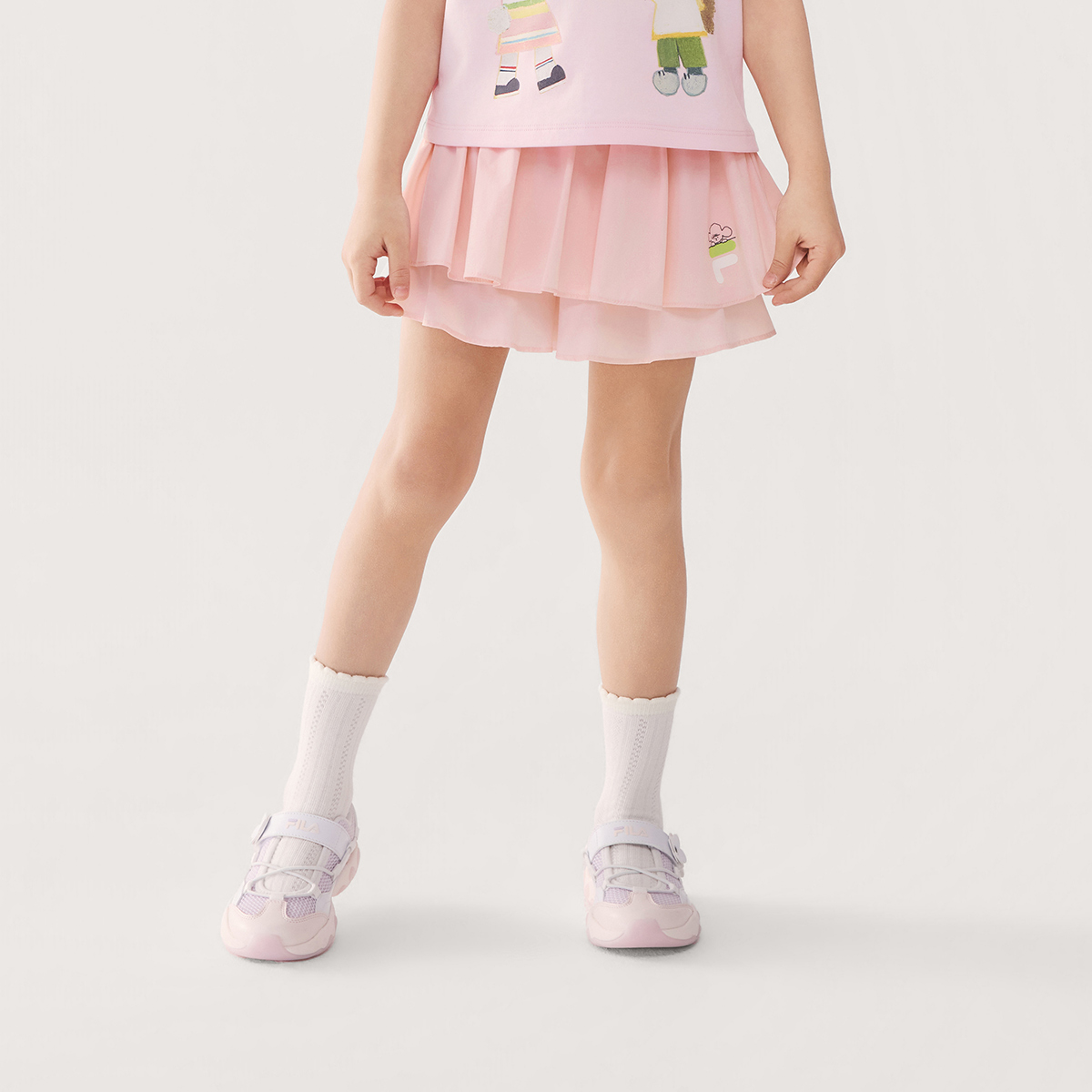 FILA KIDS CROSS OVER Girls Football Culture Skorts