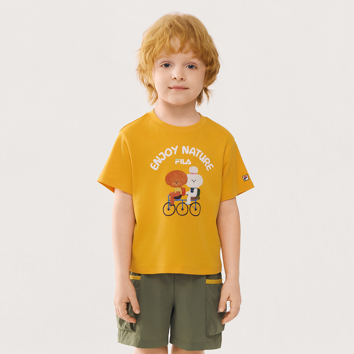 FILA KIDS CROSS OVER Boys Knitted Short Sleeve Top