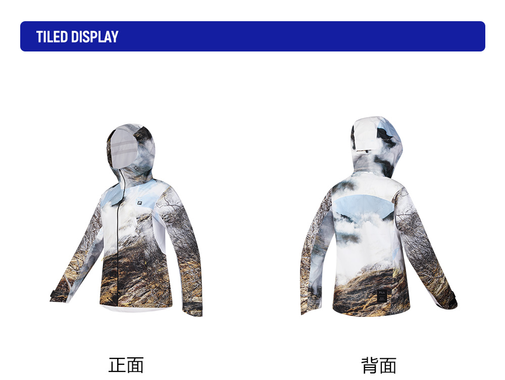 FILA CORE ATHLETICS EXPLORE X BBC EARTH PATHWAYS OF WONDER Women Woven Jacket (Full Print)
