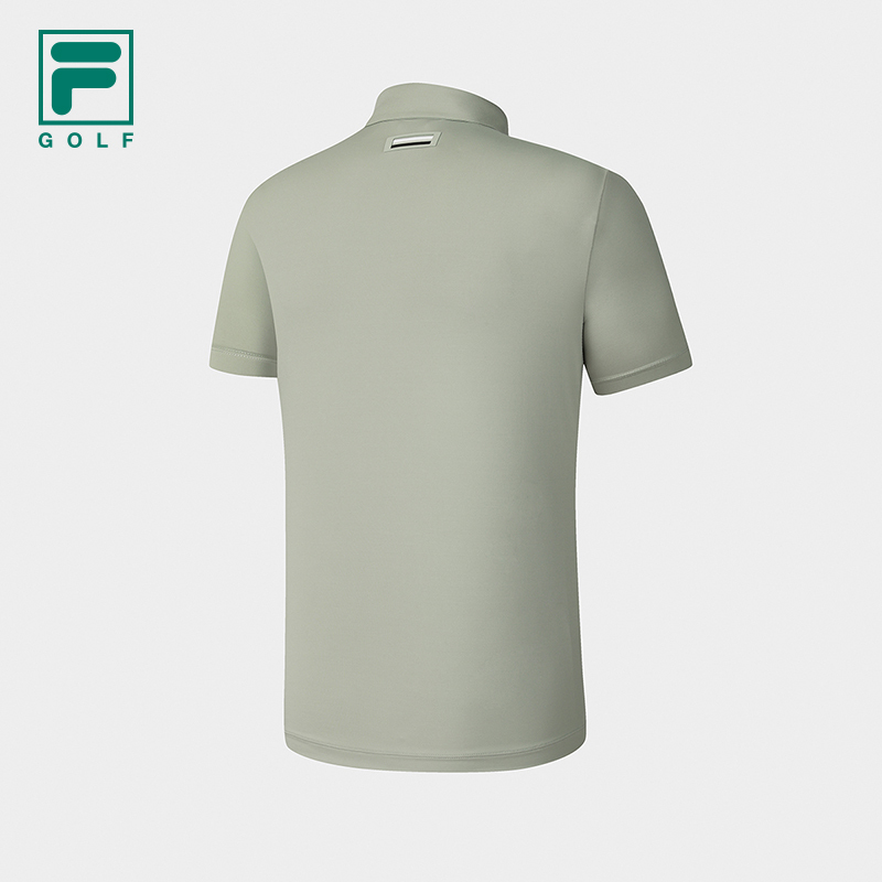 FILA CORE ATHLETICS GOLF ELITE GOLF CLUB Men Short Sleeve Polo (Black / Olive Green)