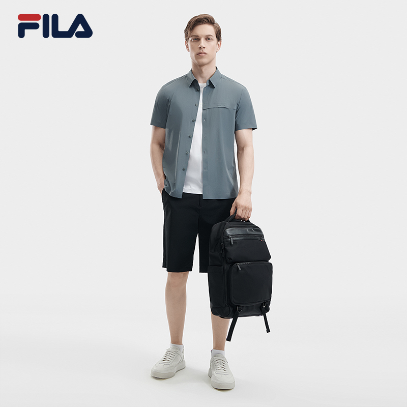 FILA CORE WHITE LINE BLUE Men Short Sleeve T-shirt in Green