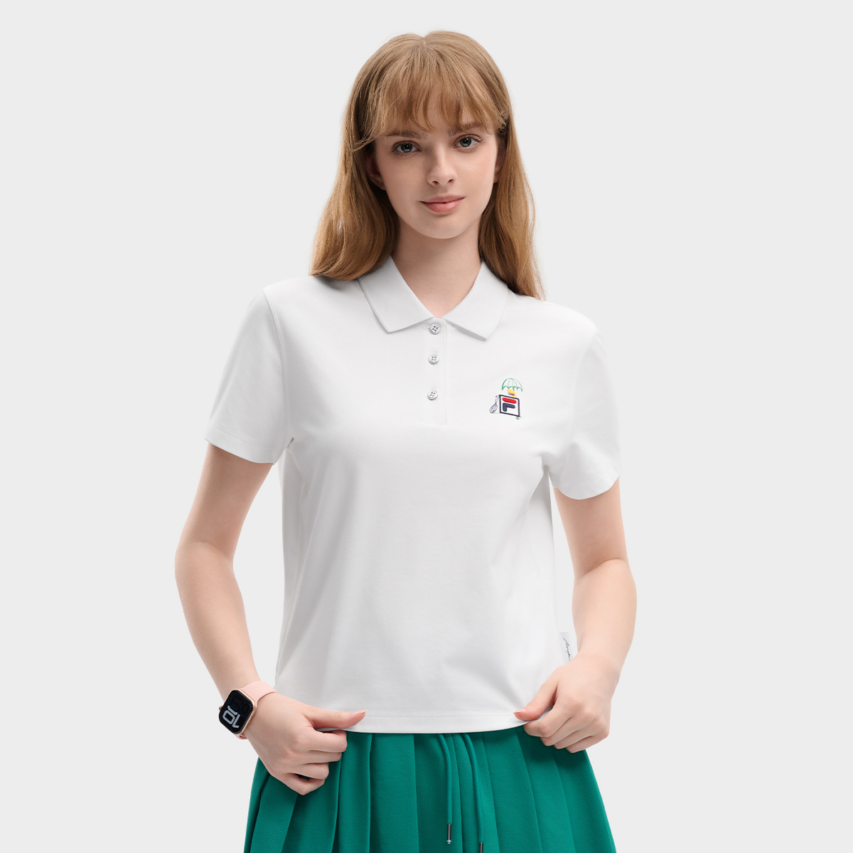 FILA Women's Knit Short Sleeve Polo