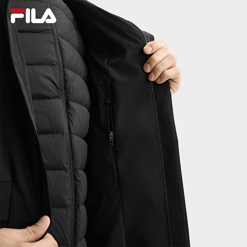 FILA CORE LIFESTYLE WHITE Men 2-piece Down Jacket