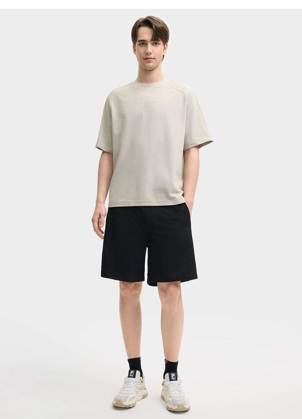 FILA CORE LIFESTYLE MILANO ENJOY A CUP OF JOE Men Knit Pants (Black)