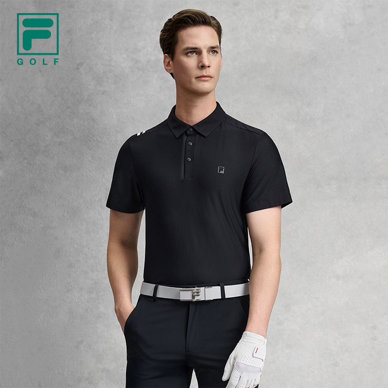 FILA MEN'S GOLF Knitted Short Sleeve Polo Shirt