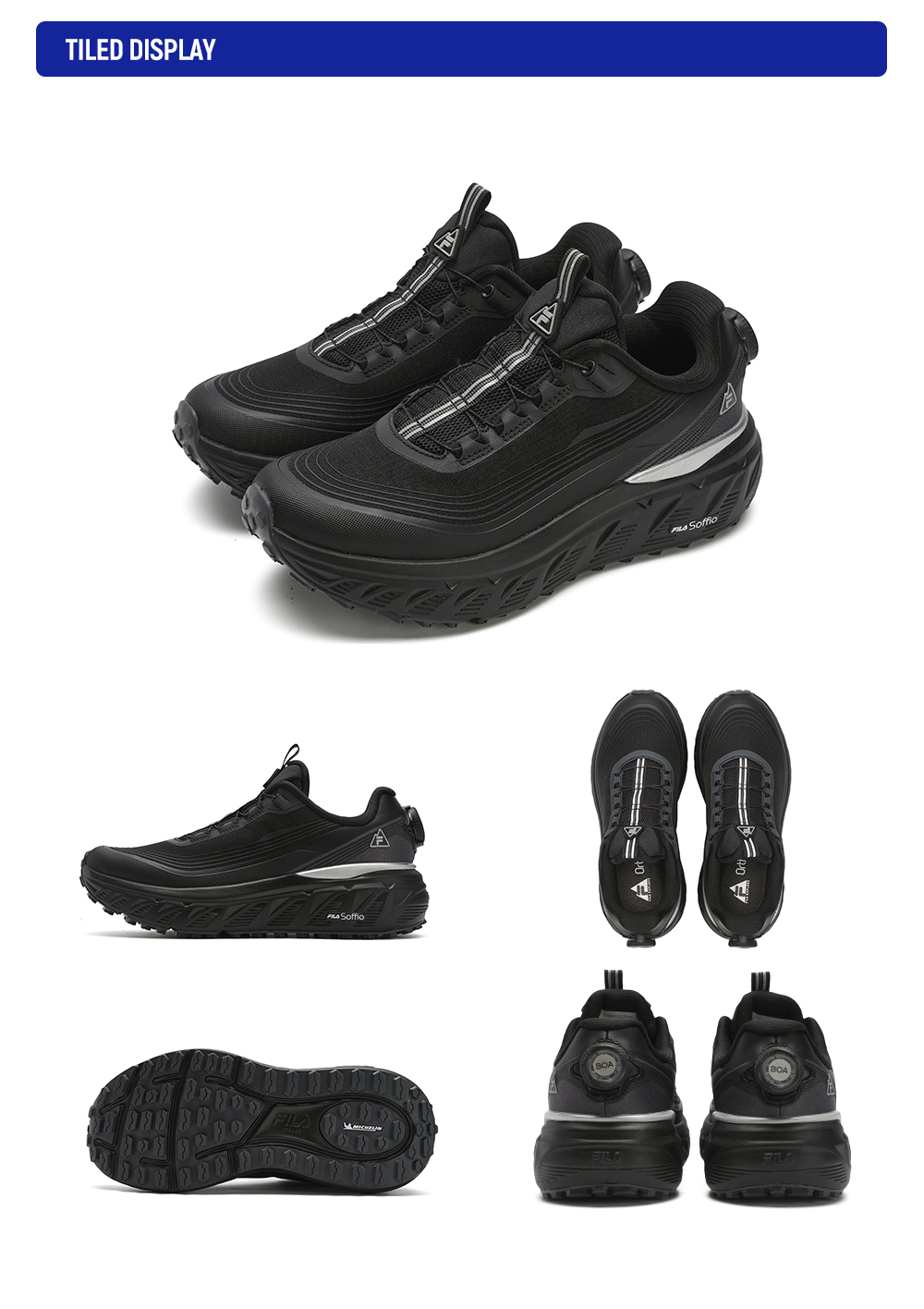FILA CORE ATHLETICS BOA EXPLORER 1+ Women Sneakers (Black / Light Green)