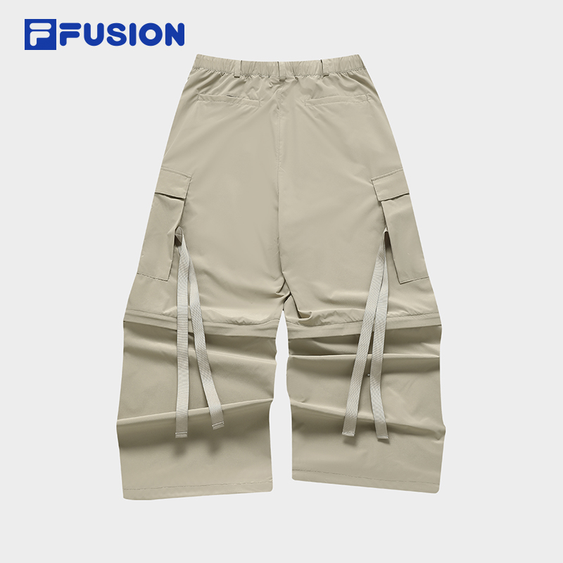 FILA FUSION x BEAMS Unisex Woven Pants in Light Khaki