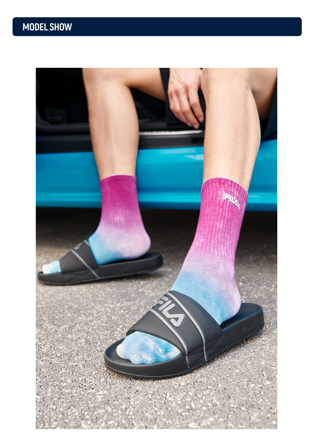 FILA CORE Men's DRIFTER FASHION ORIGINALE Heritage Slippers in Black or White