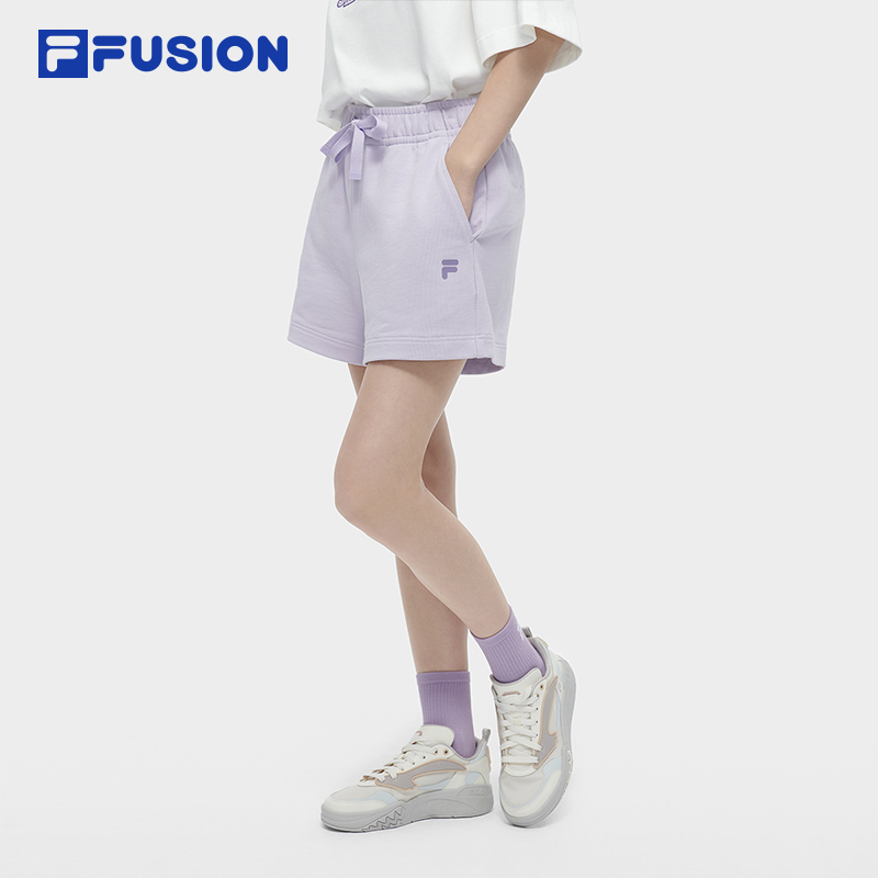 FILA FUSION BASKETBALL INLINE UNIFORM Women's Cotton Shorts (White / Violet)