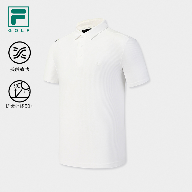 FILA MEN'S GOLF Knitted Short Sleeve Polo Shirt