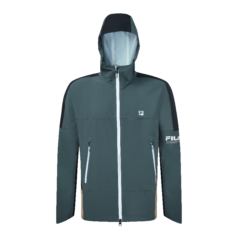 FILA CORE Men's DESERT ROAD-RV CAMPING ATHLETICS EXPLORE Woven Top in Gray
