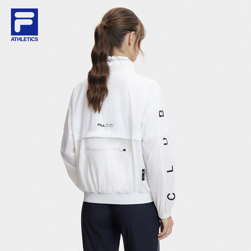 FILA CORE ATHLETICS TENNIS Women Woven Top in White