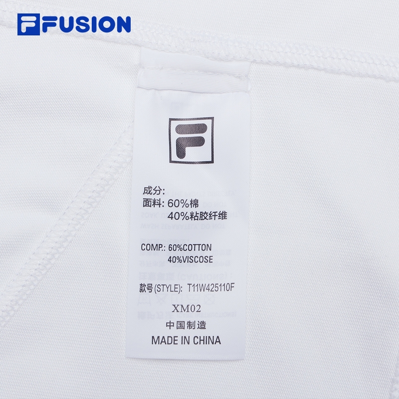 FILA FUSION INLINE UNIFORM Women Short Sleeve T-shirt (White / Black)