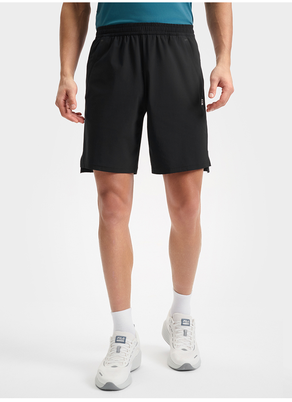 FILA CORE ATHLETICS FITNESS BLACK MEN SPACE DRIOD Men Knit Pants (Black)