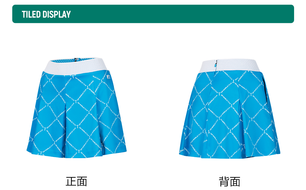 FILA CORE ATHLETICS GOLF (DP WORLD TOUR) Women Skirt (Blue)