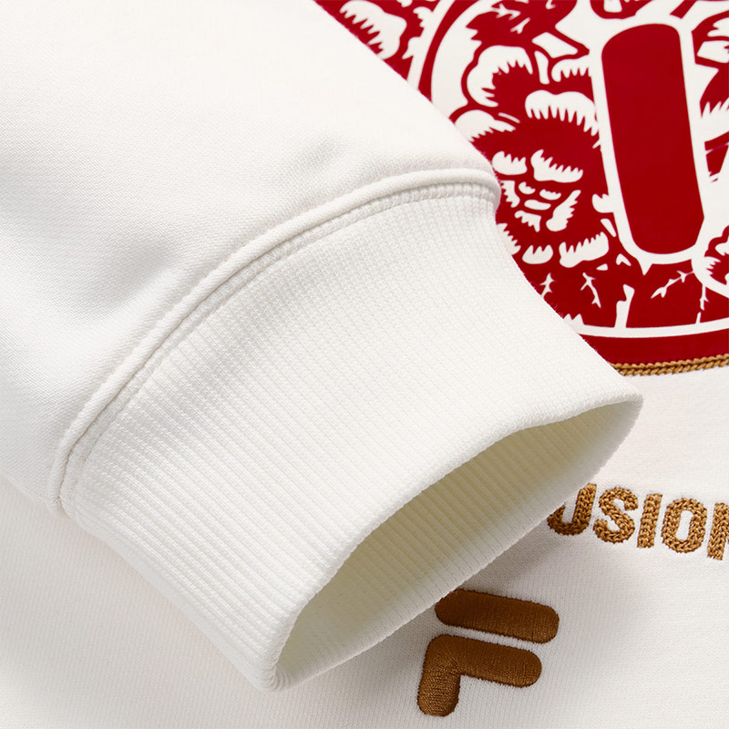 FILA FUSION INLINE CULTURE CNY COLLECTION Men Hoodie (White)
