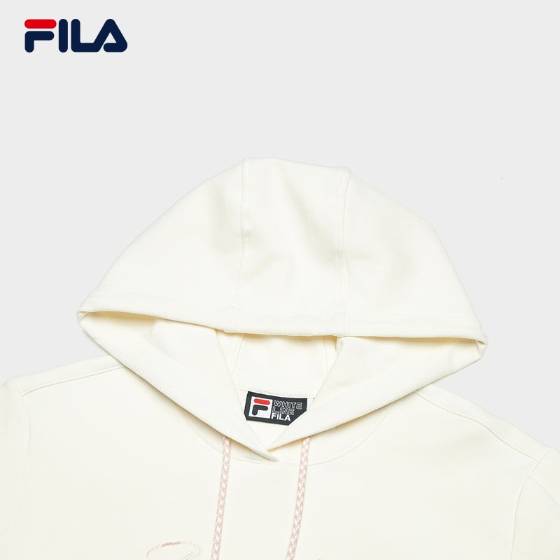 FILA CORE LIFESTYLE WHITE ORTISEI Women Hoodie (Ash)
