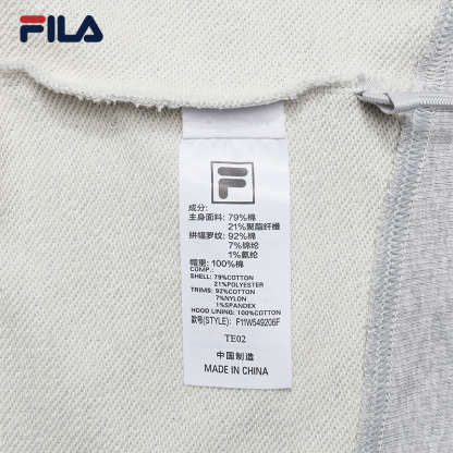 FILA CORE LIFESTYLE FILA ORIGINALE Women Hoodie (Black/Grey)