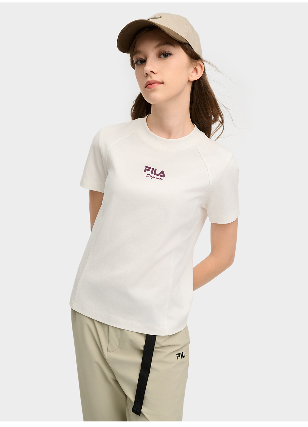 FILA CORE LIFESTYLE ORIGINALE VANGUARD EXPLORATION Women Short Sleeves T-Shirt (Black / White)
