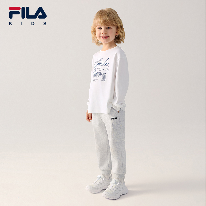 FILA KIDS Boys WHITE LINE Knit Pants