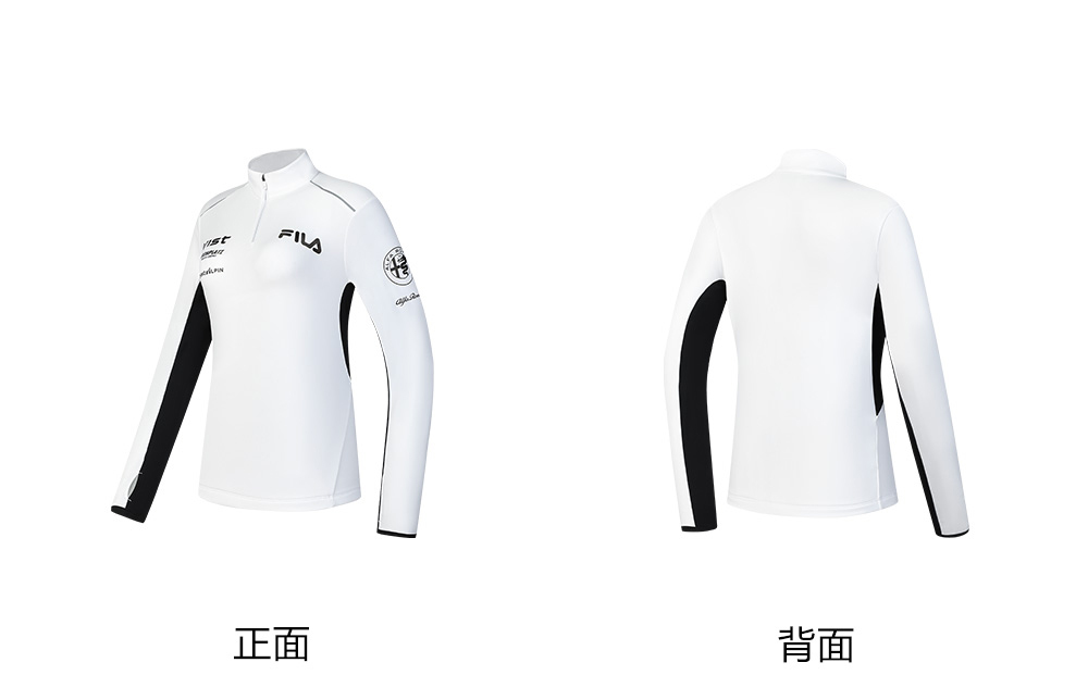 FILA CORE ATHLETICS SKI FILA X JAMES JEAN Women Long Sleeve Top (Black / White)