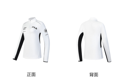 FILA CORE ATHLETICS SKI FILA X JAMES JEAN Women Long Sleeve Top (Black / White)