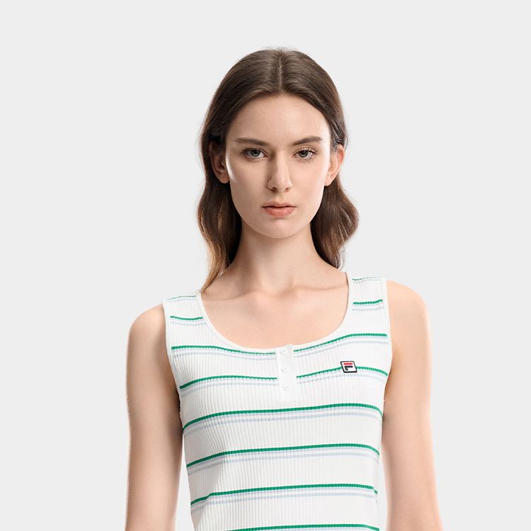 FILA CORE Women HERITAGE Knitted Vest WHITE