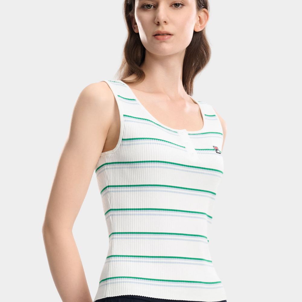 FILA CORE Women HERITAGE Knitted Vest WHITE