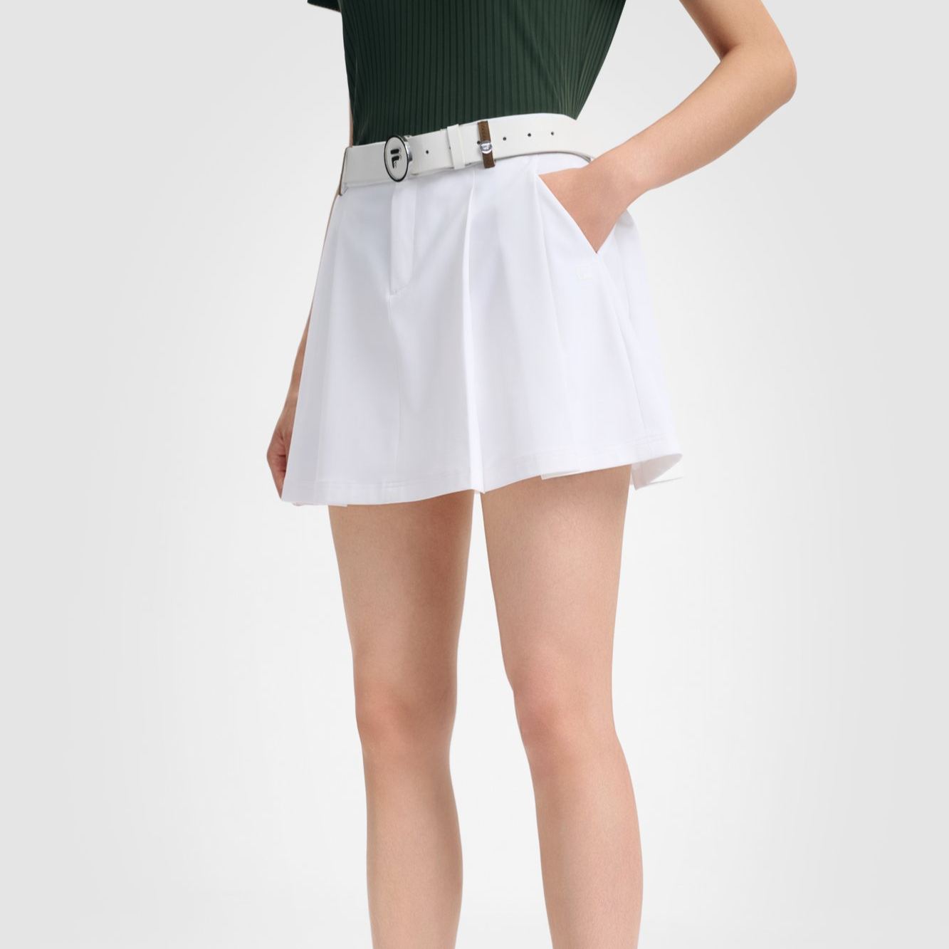 FILA CORE Women GOLF Woven Skirt WHITE