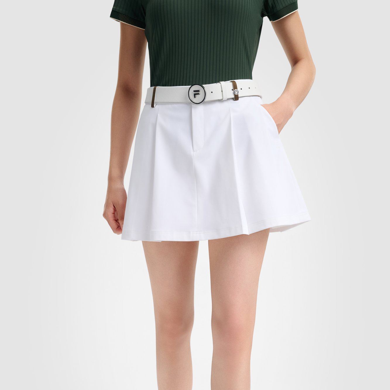 FILA CORE Women GOLF Woven Skirt WHITE