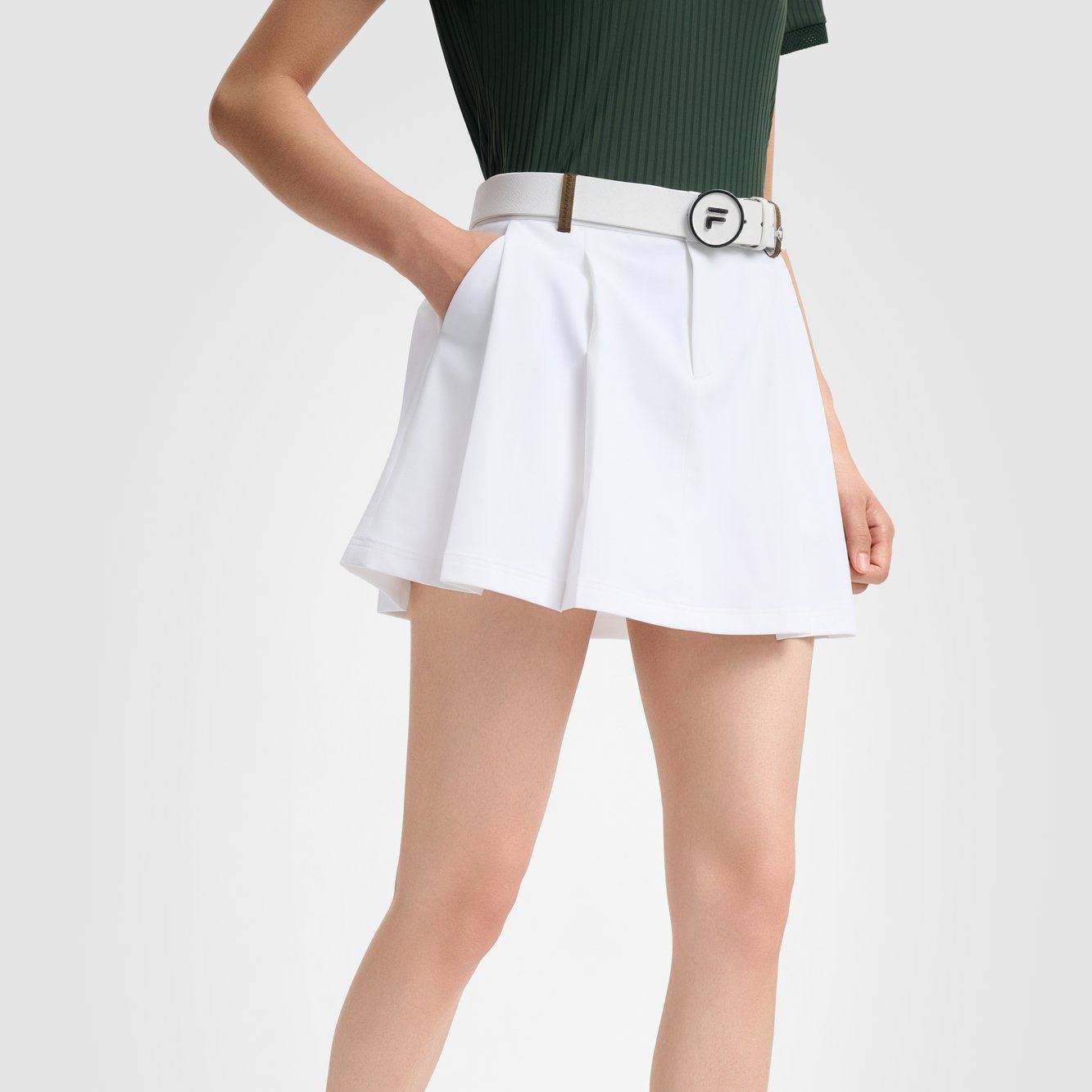 FILA CORE Women GOLF Woven Skirt WHITE