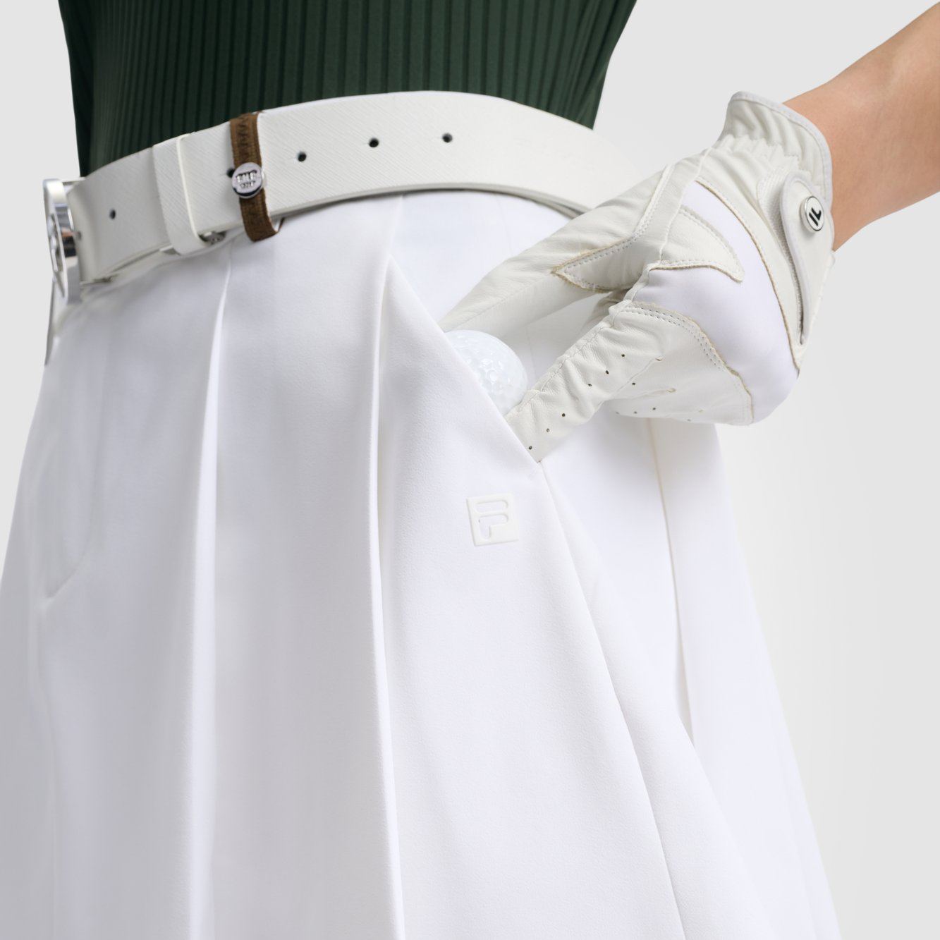 FILA CORE Women GOLF Woven Skirt WHITE
