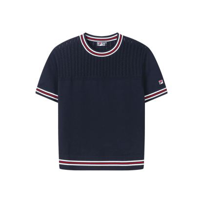 FILA CORE Women HERITAGE Knitted Top DARK BLUE